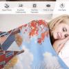 Blanket Maple Leaves Farmhouse Throw Blanket Fall Autumn Seasonal Theme Ultra Soft Bedspread Microfiber Blankets Home Decor for Bed Couch Chair Living Room for Adults 50"x60" view 4