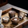 50ml/1.69oz Ceramic Vintage Iron Glazed Coffee cup Kiln to Japanese Tea Cup Suitable for office home-Iron Glazed Zen Meditation Cup-51-100ML view 3