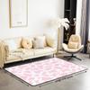Kid Cartoon Area Rug 5x7,(Not Real) Pink Cow Print Indoor Floor Mat,Milk Cow Animal Cowhide Carpet,Farm Animals Decorative Accent Rug for Teen Boys Girls Farmhouse Bull Cattle Kawaii Bedroom Decor view 2
