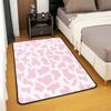 Kid Cartoon Area Rug 5x7,(Not Real) Pink Cow Print Indoor Floor Mat,Milk Cow Animal Cowhide Carpet,Farm Animals Decorative Accent Rug for Teen Boys Girls Farmhouse Bull Cattle Kawaii Bedroom Decor view 3