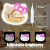 MCJSGSP Anime Hello Kit Cat Neon Sign Mirror L16.1 W14 Vanity Mirror with Lights Bedroom Wall Mirror for Pink Room Decor and a Makeup Mirror with Lights Teen Girl Gifts view 4