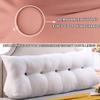 ZZYK Waterproof Upholstered Headboard Pillow,Headboard Cover with Cushion,Portable Dorm Day Bed Large Triangular Bolster Pillow Headboard Removable and Washable,Pink,Twin(39"/100cm) view 2