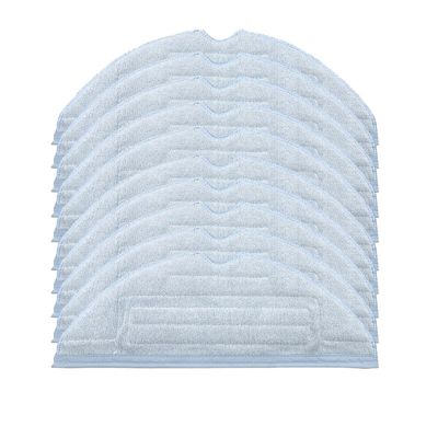 ORCOW 10 Pack Vacuum Mop Pads Replacement Compatible with Roborock T7S T7S Plus S7 Reusable Floor Cloth Microfiber Soft Pad
