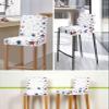 4th of July Independence Day Bar Stool Covers with Backs, Stretch Washable Bar Stool Chair Cover American Flag Stars Slipcovers Counter Stool High Chair Covers for Pub, Dining Room, Cafe, Set of 4 view 3