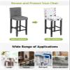 4th of July Independence Day Bar Stool Covers with Backs, Stretch Washable Bar Stool Chair Cover American Flag Stars Slipcovers Counter Stool High Chair Covers for Pub, Dining Room, Cafe, Set of 4 view 4