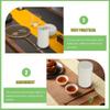 Cereal Container Tinplate Tea Canister 2Pcs Rustic Coffee Sugar Tins with Double Lids Farmhouse Airtight Kitchen Canister for Flour Sugar Coffee Bean Tea Storage White Kitchen Canisters/1178 ( Color : view 4