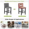 Bar Stool Covers with Backs, Stretch Washable Bar Stool Chair Cover Slipcovers Happy Valentine's Day Cute Gnome Removable Counter Stool High Chair Covers for Pub, Dining Room, Cafe,Set of 6 view 4