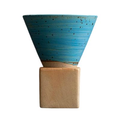 Ceramic Coffee Cup Creative Funnel Ceramic Coffee Mug Set Retro Creative Glaze Latte Coffee Cup Ceramic Cups for Home Office Men and Women Valentine's Day Christmas Wedding Birthday Gift