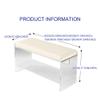 GAGALU Creative and Simple Entrance Shoe Changing Stool, Acrylic Suspension Stool, Plush Stool, Makeup Stool, with Storage Partition,Beige,39.37inches view 2