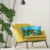 Chic D Summer Tropical Floral Plant Decorations Pillow Covers 20x20 Set of 2, Cotton Linen Reversible Throw Pillows Covers for Outdoor Couch Sofa Living Room Parrot Animal Couch Pillows Cushion Cover view 4