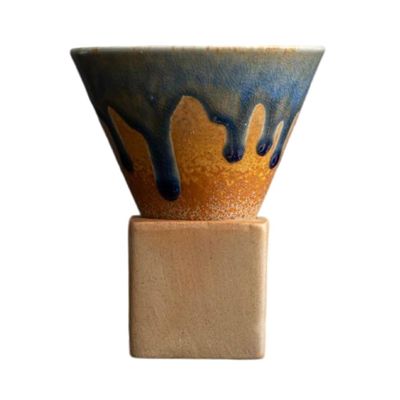 Creative Retro Funnel Ceramic Coffee Cups Coarse Ceramic Teacup Home Mugs Coffee Cups Christmas Birthday Anniversary Mother's Day Father's Day Gifts Afternoon Tea Home Office Cup for Milk Coffee