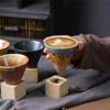 Creative Retro Funnel Ceramic Coffee Cups Coarse Ceramic Teacup Home Mugs Coffee Cups Christmas Birthday Anniversary Mother's Day Father's Day Gifts Afternoon Tea Home Office Cup for Milk Coffee view 2