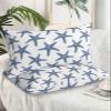 Navy Blue Beach Starfish Pillow Cases Standard Size Set of 2 - Microfiber Bed Throw Pillow Covers, Summer Ocean Nautical Coastal Decorative Lumbar Pillow Cover with Envelope Closure for Sofa 20"x26" view 1