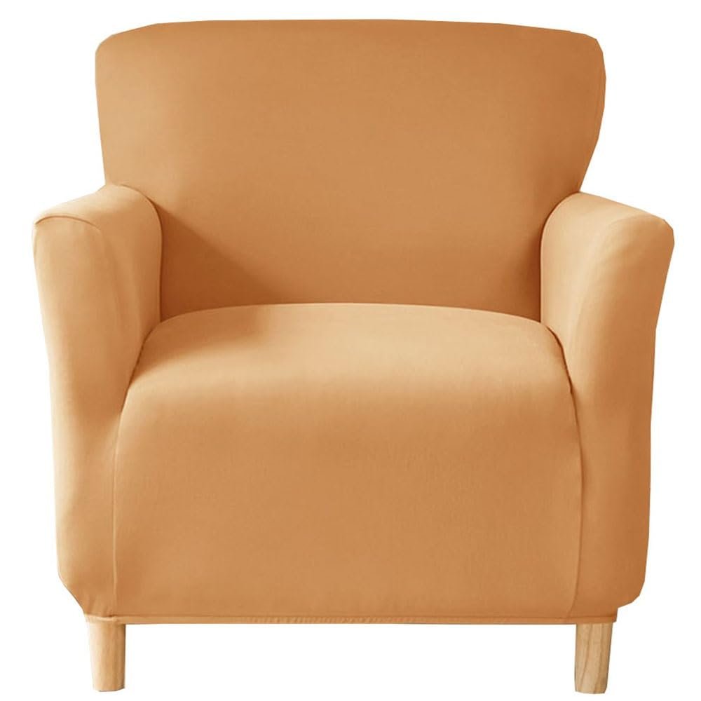 ZEaink Stretch Club Chair Slipcovers Armchair Sofa Covers 1 Seat Super Soft Single Sofa Covers 1-Piece Washable Soft Furniture Protector,with Elastic Bottom (Color : #40)