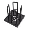PAREKS Plastic Cup and Lid Organizer Paper Coffee Cup Dispenser Disposable Cup Lid Holder for Coffee Milk Tea Shop Restaurant Accessories Black/1108 view 1
