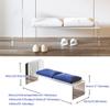 GAGALU Acrylic Door-to-Door Shoe-Changing Stool, Long Bench, Light Luxury Shoe-Wearing Stool, Clothing Store Rest Stool Suspension Chair,Beige,31.5inches view 2