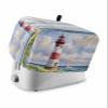 Coastal Lighthouse Toaster Cover 4 Slice, Large Kitchen Appliance Covers, Watercolor Blue Sky Sea Summer Beach Nautical Toaster Oven Cover with Loop, Bread Machine Cover Polyester Dust Cover view 1