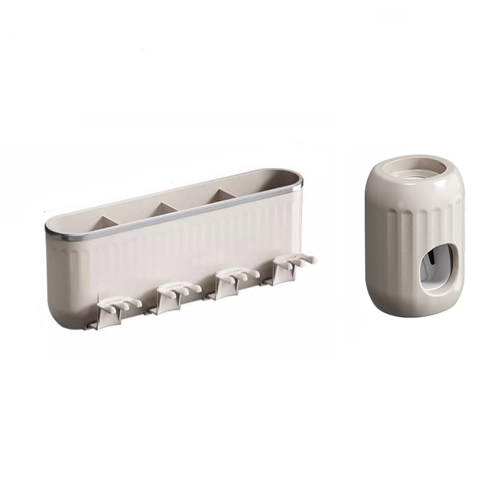 ARINAL Multi-Function Toothbrush Holder Tooth Cup Toothbrush Rack Toothbrush Rack Mouthwash Cup Wall-Mounted Toothpaste Comb Storage Rack Toothware Wall Hanging