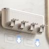 ARINAL Multi-Function Toothbrush Holder Tooth Cup Toothbrush Rack Toothbrush Rack Mouthwash Cup Wall-Mounted Toothpaste Comb Storage Rack Toothware Wall Hanging view 4