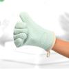Microwave Oven Gloves Heat Insulation Anti-scalding and Heat-Proof Baking Silicone Gloves Aqua view 2