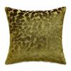 Michael Amini Re-nue Larkin Olive Velvet Pillow Set of 2 Square Decorative Cushions Soft 100% Polyester Fabric Stylish Accent for Living Room Sofa Bedroom Seating view 1