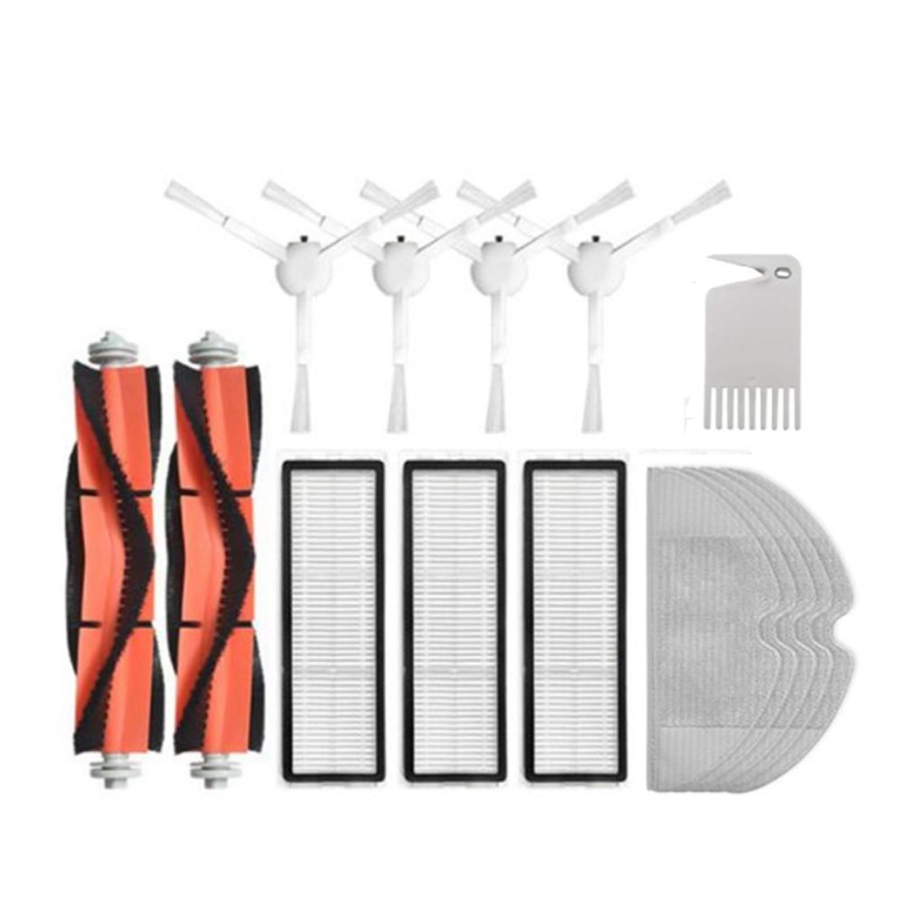 EtliN Side Brush + Hepa Filter + Mopping Cloth Compatible with Xiaomi 1C 1 C Sweeper Robot Vacuum Mop Mijia C1 Accessories(15 PCS)