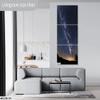 Milky Way Over Planets - Print/Canvas/Acrylic/Metal (Canvas (3 Panel) Print, 40x90 Inches) view 2