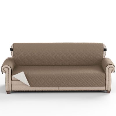 XMAYODS Anti-Slip Sofa Covers for 1/2/3/4 Cushion Couch Waterproof Resistant Quilted Sofa Slipcover Furniture Protectors for Dogs, Pets, Kids (Color : #13, Size : 1 Seater)