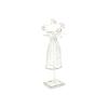 HomeRoots 17" Silver Metal Dress Form Sculpture and Jewelry Holder view 1