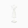 HomeRoots 17" Silver Metal Dress Form Sculpture and Jewelry Holder view 2