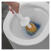 MOOWI Toilet Brush Home Toilet Brush Household Long Handle Without Dead Angle Thick Bristles Cleaning Brush with Base Cleaning Brush Bathroom Brush and Holder (Color : Gold) view 3