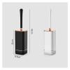 MOOWI Toilet Brush Toilet Brush Long Handle with Base Set Home Wash Toilet Toilet Cleaning Brush Home Cleaning Helper Toilet Brush Bathroom Brush and Holder (Color : Gold) view 2