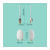 MOOWI Toilet Brush Toilet Brush Household Non-Dead Corner Wash Toilet Brush Wall-Mounted Bathroom Cleaning Set Artifact Silicone Glue Rack Bathroom Brush and Holder (Color : Gray) view 2
