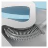 MOOWI Toilet Brush Silicone Toilet Household Toilet Brush Toilet Brush Wall-Mounted Toilet Set Tough and Durable Storage Convenient Toilet Brush Bathroom Brush and Holder (Color : 09) view 4