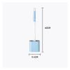 MOOWI Toilet Brush Silicone Toilet Household Toilet Brush Toilet Brush Wall-Mounted Toilet Set Tough and Durable Storage Convenient Toilet Brush Bathroom Brush and Holder (Color : 06) view 2