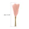 MECCANIXITY 15Pcs Faux Pampas Grass,21"/55cm Fake Pampas Grass Decor for Living Room Party Wall Vase Wedding Decoration,Pink view 2