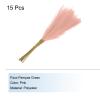 MECCANIXITY 15Pcs Faux Pampas Grass,21"/55cm Fake Pampas Grass Decor for Living Room Party Wall Vase Wedding Decoration,Pink view 3