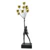 Art Balloon Girl Statues Banksy Flying Balloon Girl Sculpture Resin Craft Home Decoration Living Room Decoration (Gold Black) view 1