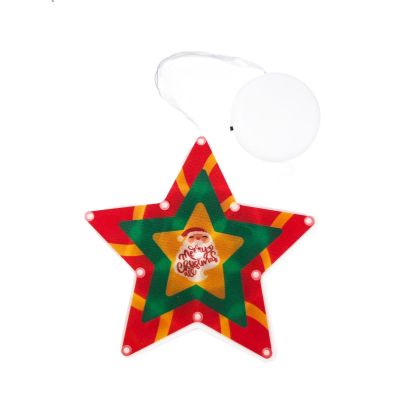 Led Christmas Decorative Lights Glowing Stars Christmas Tree Window Layout Painted Sucker Colored Lights