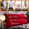 Headboard Pillow Wedge Bed Rest Reading Pillow Day Bed Pillow Triangular Headboard Wedge Pillow Throw Pillow Gap Filler Fits Recliner Bunk Bed With Removable Cover ( Color : Red , Size : Queen/59 inch view 3