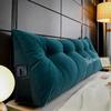 Queen Triangular Reading Wedge Pillow, Headboard Pillow Headroll Pillow Bed Wedge Pillow Backrest Pillow Sitting Bed Headboard Pillow With Side Pockets Twin Size ( Color : Green1 , Size : Twin(39"/100 view 1