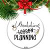 2025 Wedding Planning - Engaged Christmas Ornament, Engagement Keepsake, Newly Engaged Couple Ceramic Ornament view 1