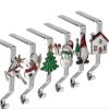 K-MLICE Christmas Stocking Holders Set of 6, Christmas Stocking Holders for Mantle Set of 6, Fireplace Stocking Hangers 6 Pack, Stocking Stand, Farmhouse Rustic Xmas Decorations for Home Indoor view 1