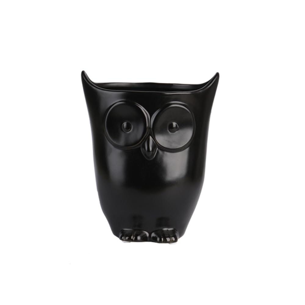 AISEER Owl Vase Ceramic Flower Arrangement Ceramic Ornaments Creative Pure Handicrafts Owl Ceramic Vase Light Luxury Gift Household Decorations Ceramic Vase