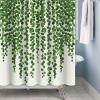 Bathroom Curtain Green Plant Leaf Vine Shower Curtain with Hooks Polyester Fabric Waterproof Bath Curtains for Bathroom Decor 55x67in-140x170cm/WxH Curtains view 2