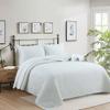 MarCielo 3-Piece 100% Cotton Oversized Bedspread Set Coverlet Set Lightweight Quilt Set Stitching Farmhouse Bedding Set (Queen (100"x106"), White) view 4