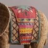 AAHIFIT Elephant Statue, Home Decor Office Decoration Bookshelf Ornaments Hotel Decor Rattan Compilation Resin Statue (13x6x10in) view 2