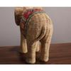 AAHIFIT Elephant Statue, Home Decor Office Decoration Bookshelf Ornaments Hotel Decor Rattan Compilation Resin Statue (13x6x10in) view 3