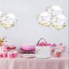 ZFUNCING 1 Piece Halloween Trick or Treat Candy Bags,Spring Pink Sakura Blossom Flowers Reusable Goody Bucket Collapsible Candy Tote Bag for Holiday Gift Basket Party Favor,Floral Garden Art on White view 4