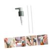 RORPOIR 1set Green Syrup Squeeze Pump Nozzle for Ketchup and Oyster Sauce Bottles Ergonomic Design for Compatible Various Viscous Sauces view 4